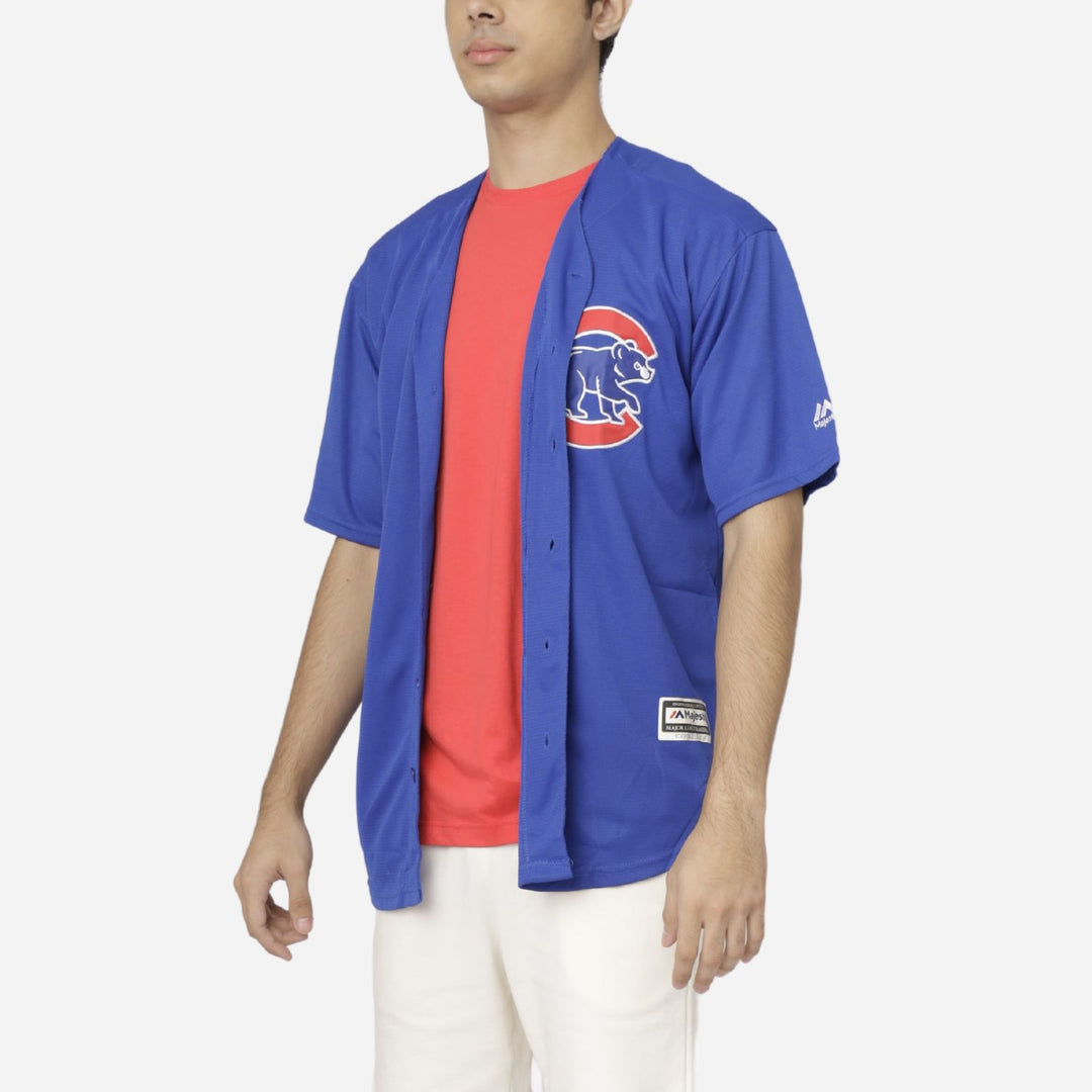 Branded Men's Active Baseball Tshirt Blue