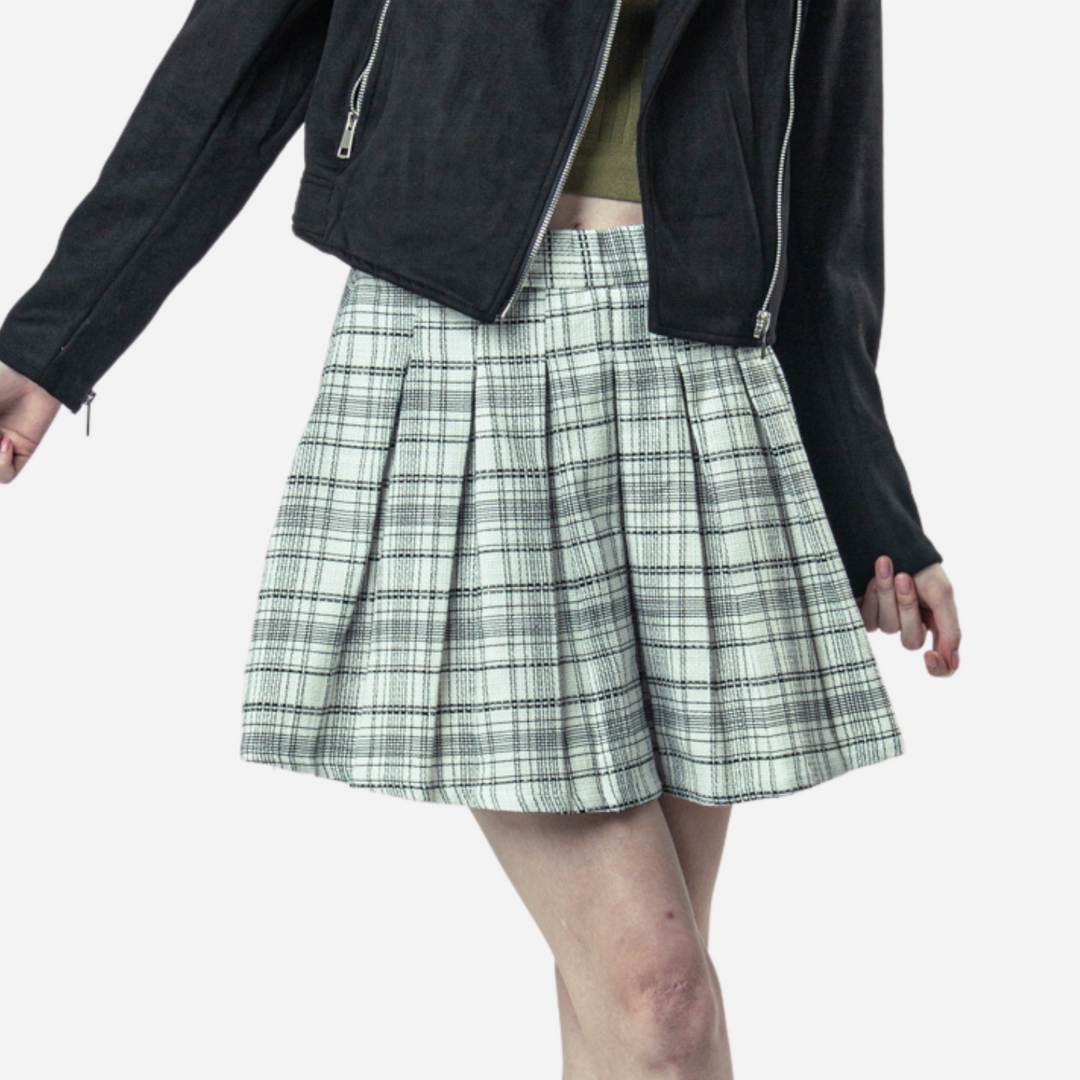 Branded Women's Mini Skirt Grey
