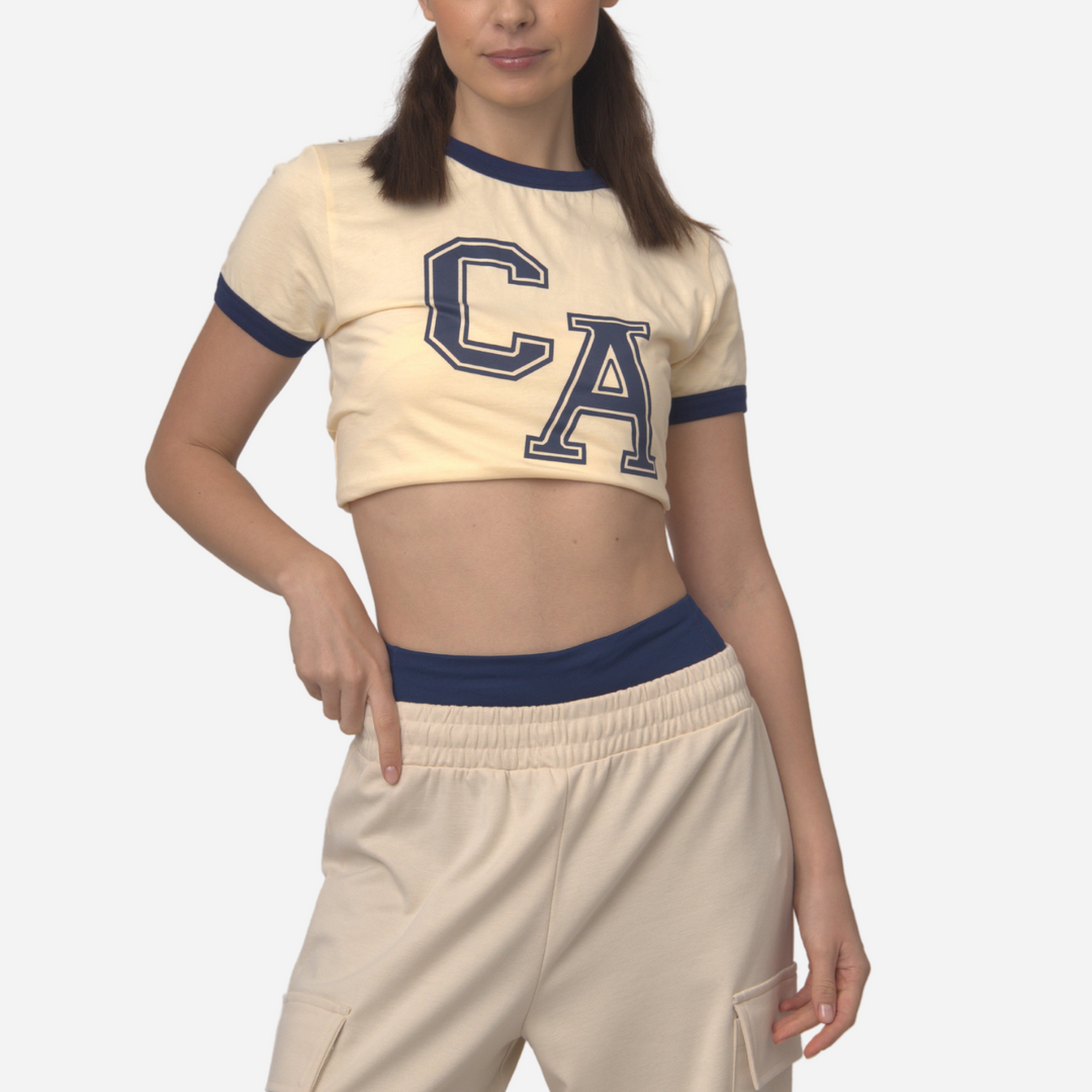 Branded Women's Shirt Beige