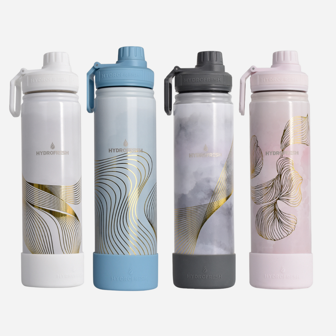 Surplus Hydrofresh Flask With Sporty Handle 650mL with Silicon Boot (Gold Stroke Series)