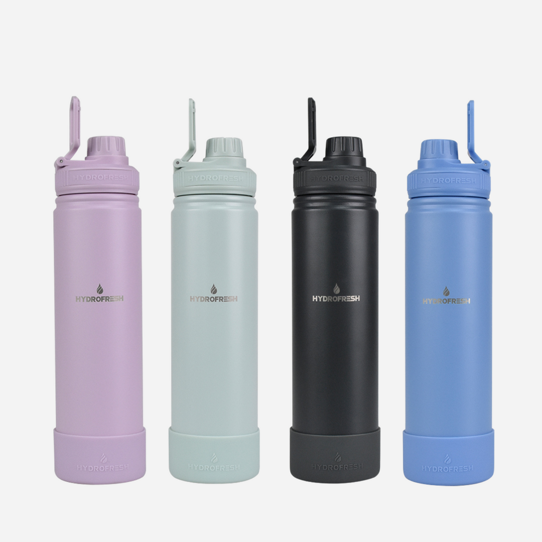 Hydrofresh Flask With Sporty handle and Silicone Boot 650mL