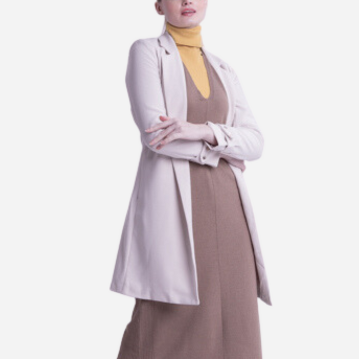 Branded Women's Smart Trenchcoat Cream