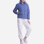 Branded Women's Quilted Jacket Blue