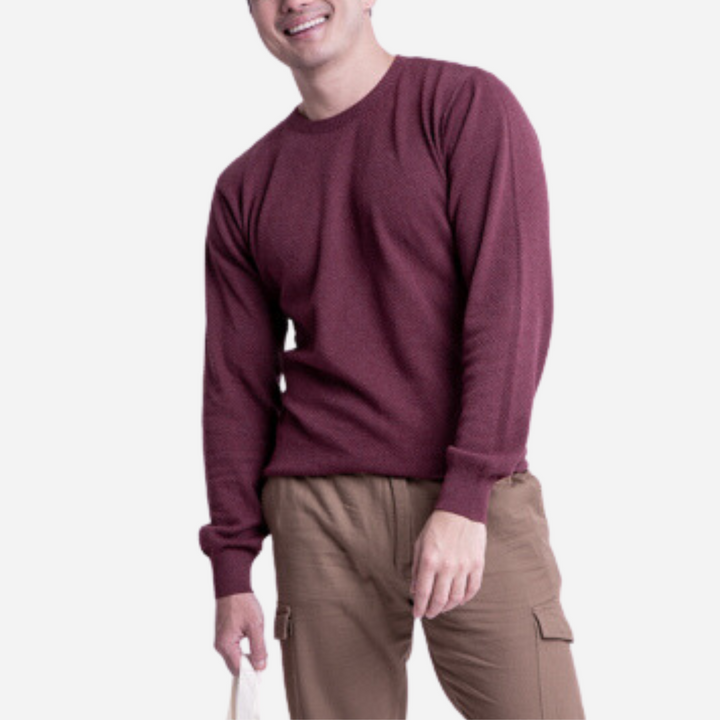 Branded Men's Knitted Sweater Maroon