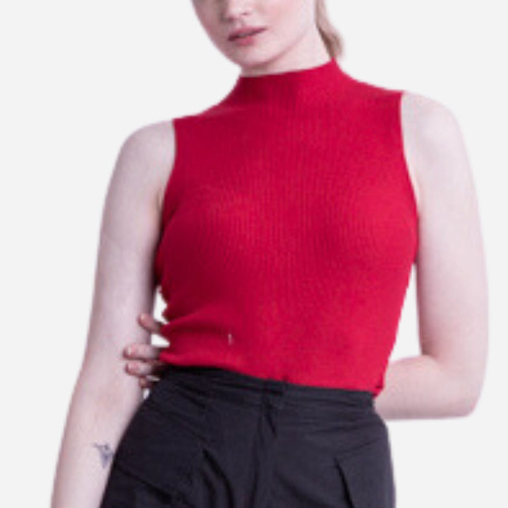 Branded Women's Knitted Top Red