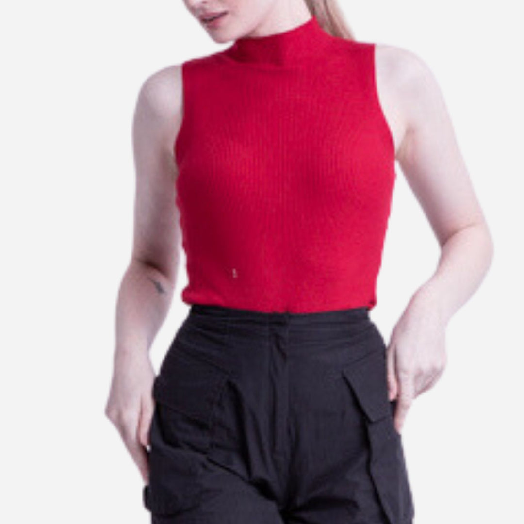 Branded Women's Knitted Top Red