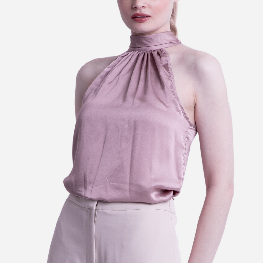 Branded Women's Satin Top Old Rose