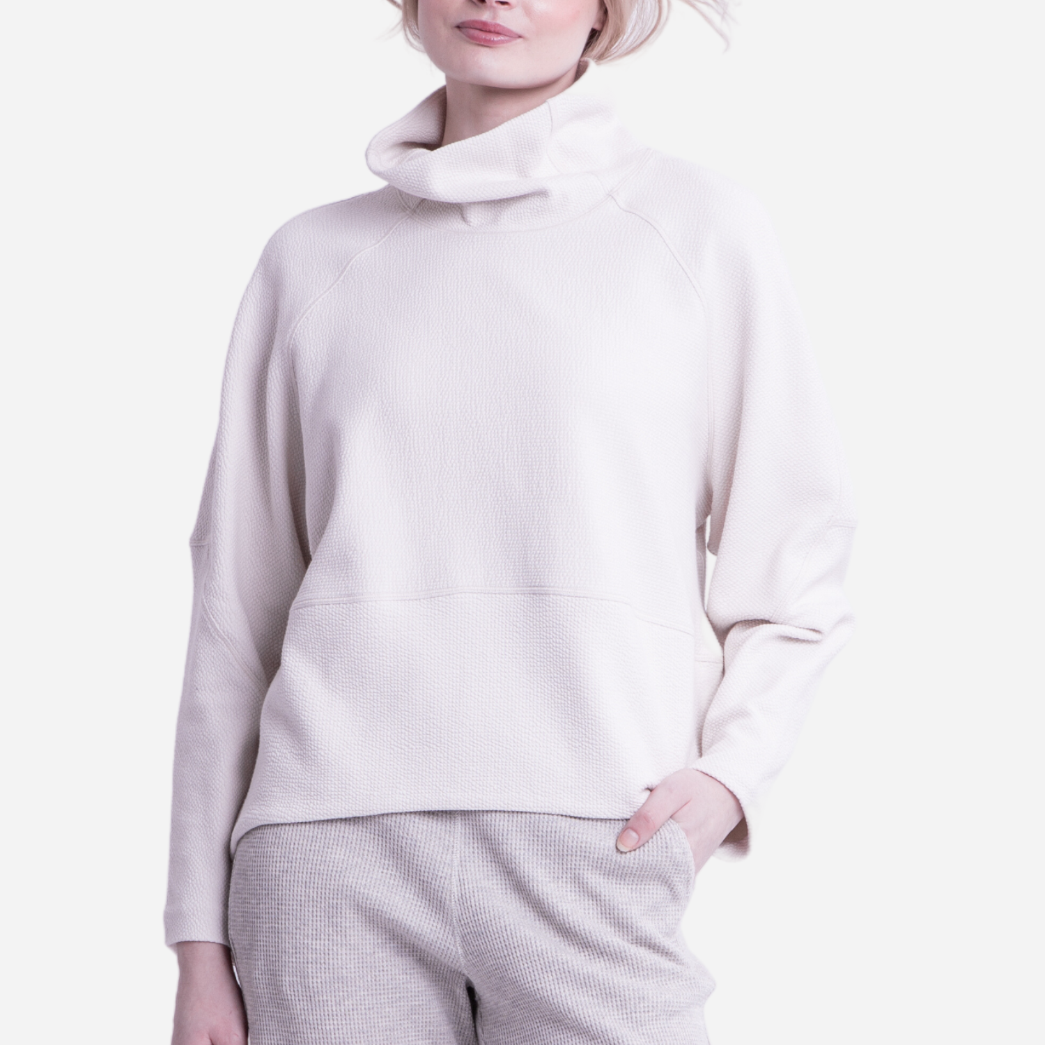 Branded Women's Sweater Top Cream