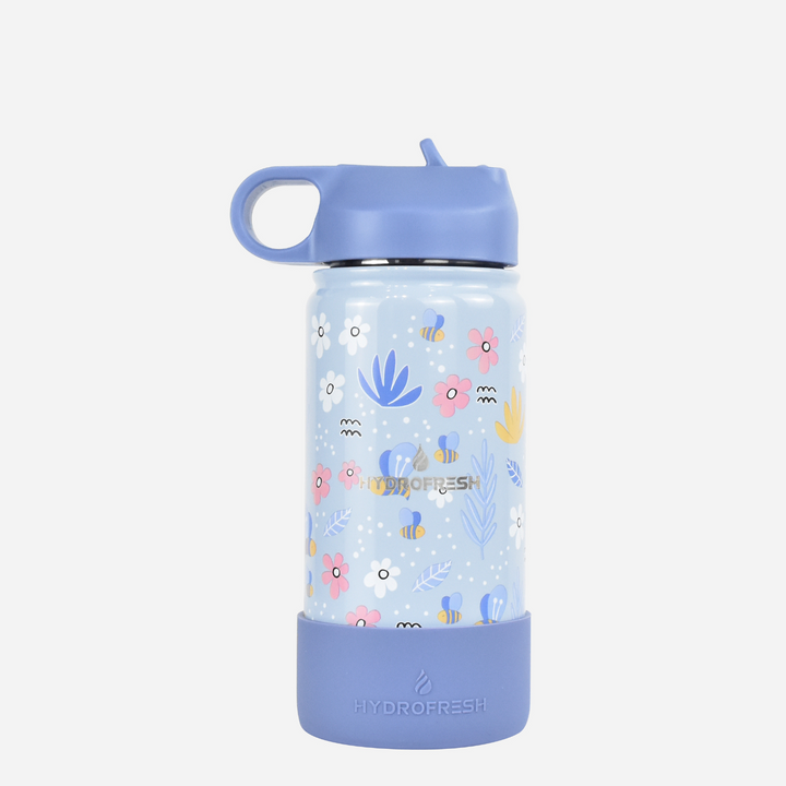 Hydrofresh V6 Printed Flask with straw 430ml