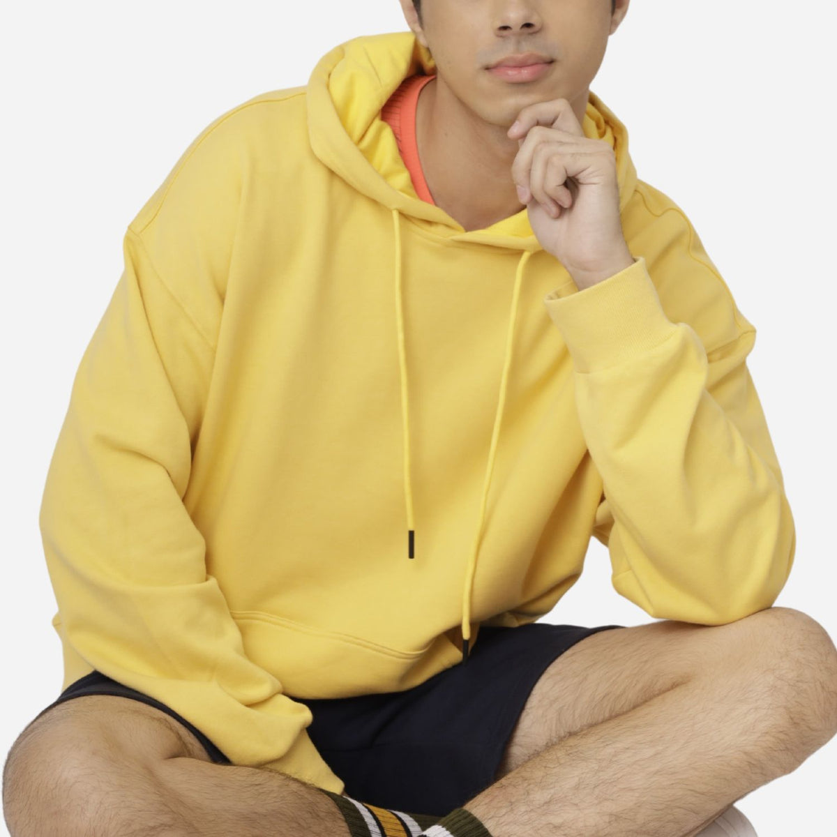 Branded Men's Plain Pullover Hoodie Jacket Yellow – SURPLUS | Find Your ...