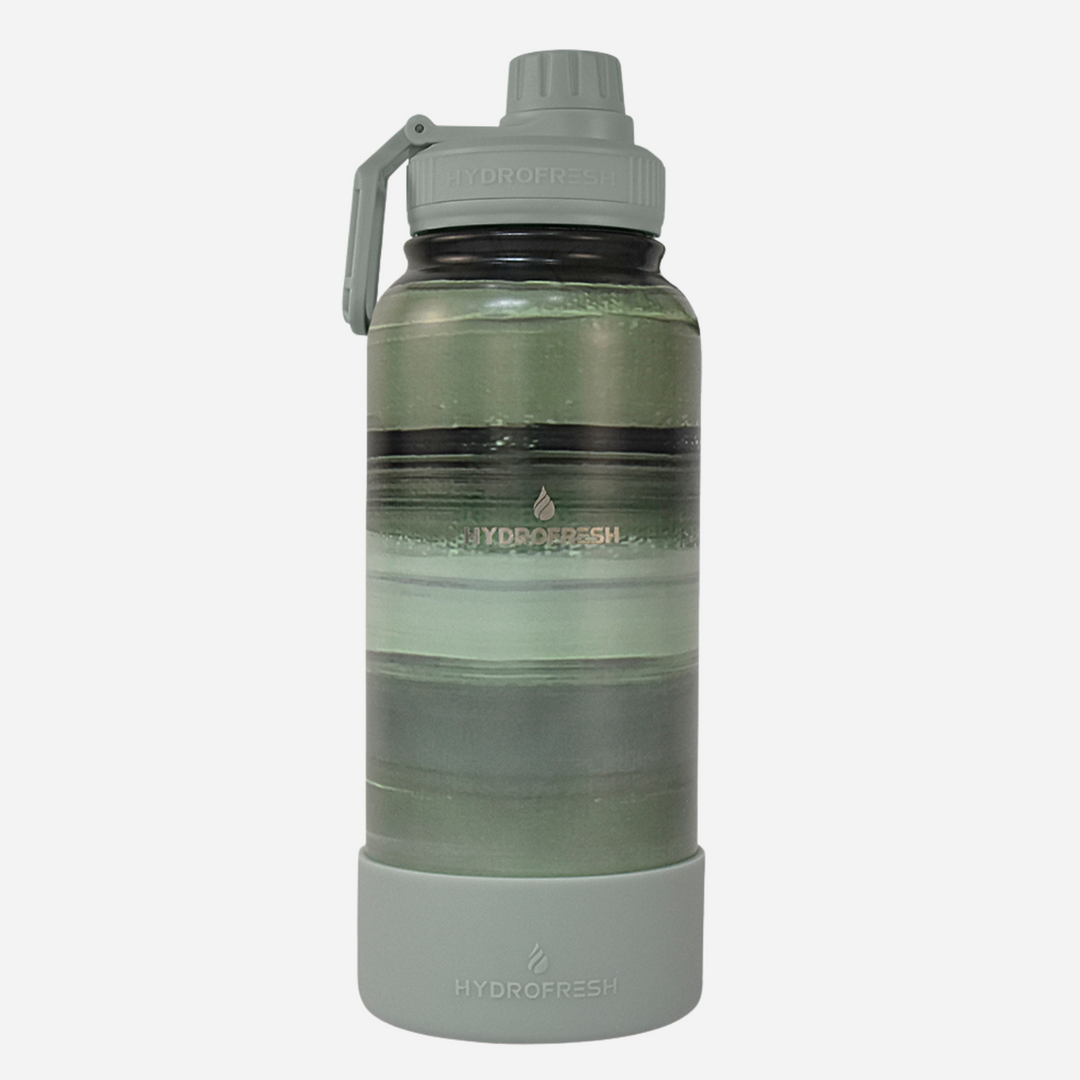 Hydrofresh Brush Pattern Flask With Sporty Handle 1L