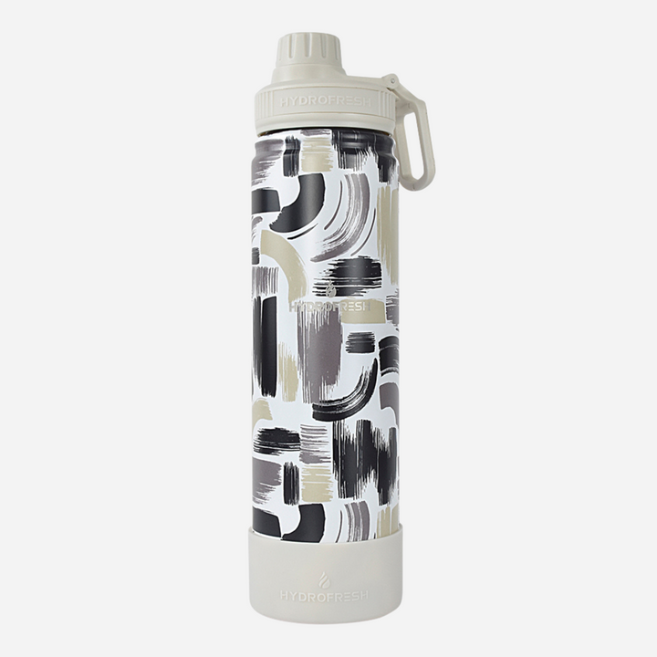 Hydrofresh Brush Pattern Flask With Sporty Handle 650ML