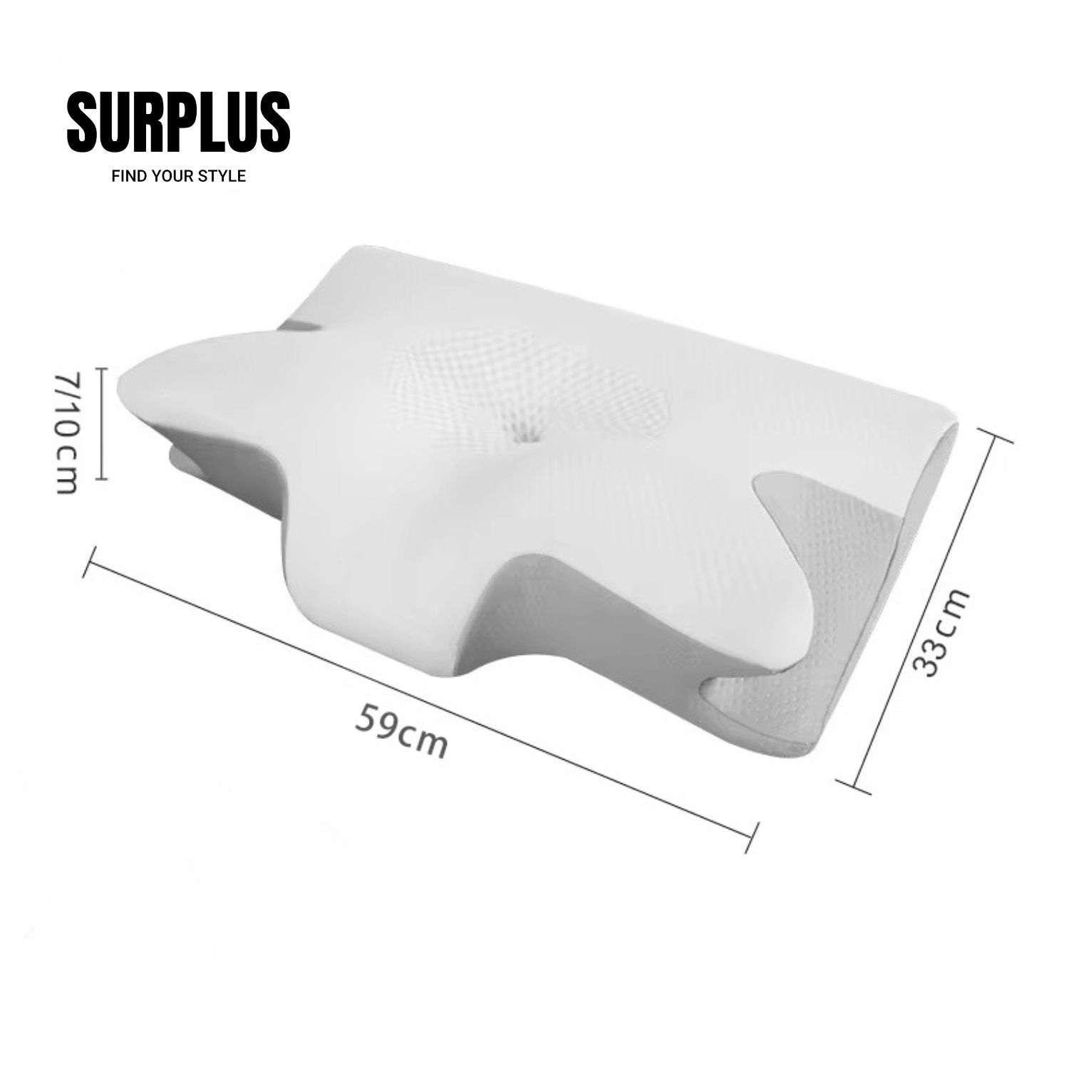 Surplus Ergonomic Memory Foam Pillow