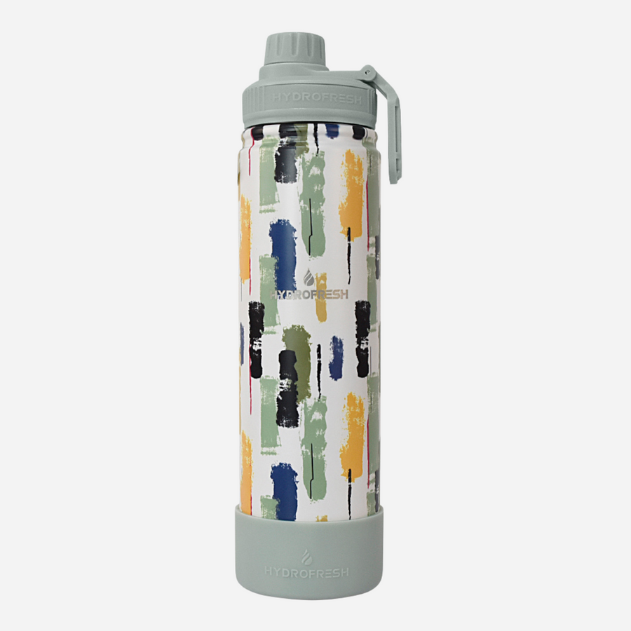 Hydrofresh Brush Pattern Flask With Sporty Handle 650ML – Surplus-catalog
