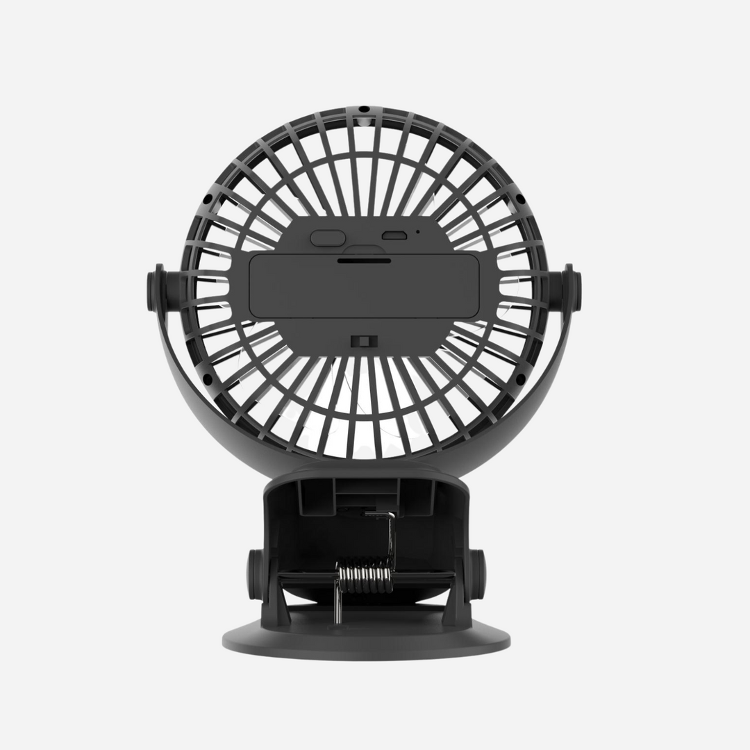 Akari 5" Rechargeable Clip Fan w/ LED Light