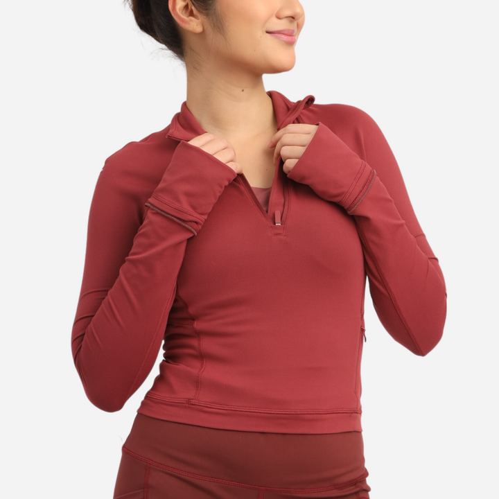 Branded Women's Active Jackets Maroon