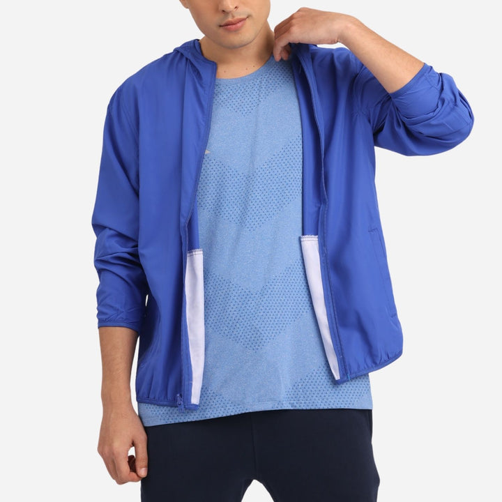 Branded Men's Lightweight Jacket Blue