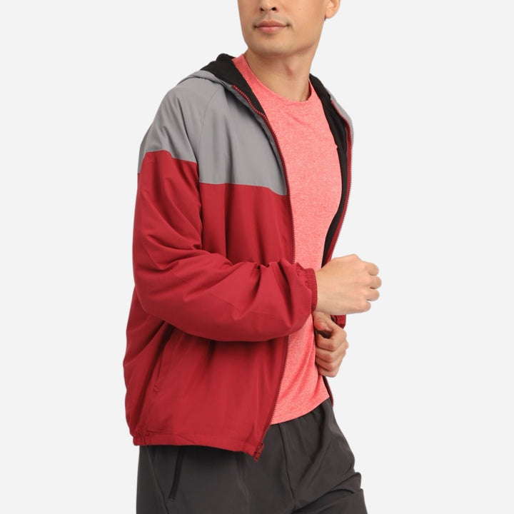 Branded Men's Reversible Lightweight Jacket Red