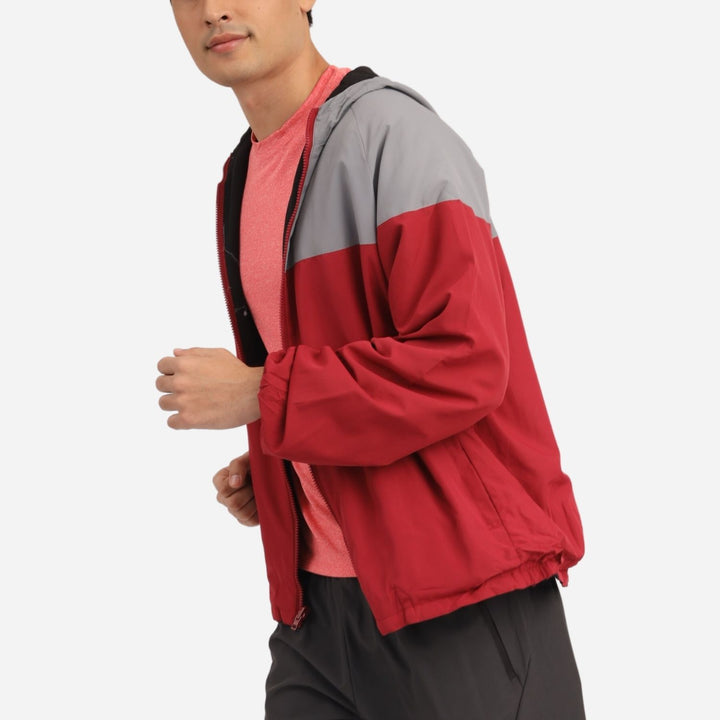 Branded Men's Reversible Lightweight Jacket Red