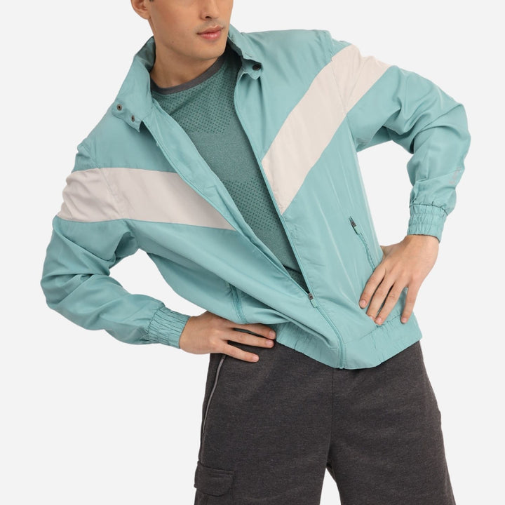 Branded Men's Active Track Jacket Turquiose