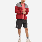Branded Men's Active Training Shorts With Reflector Dark Gray