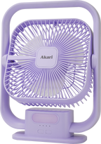 Akari 8" Rechargeable Fan with Light
