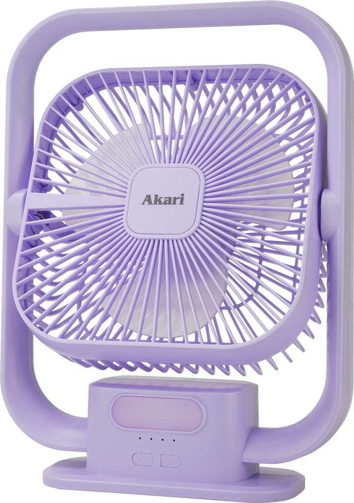 Akari 8" Rechargeable Fan with Light