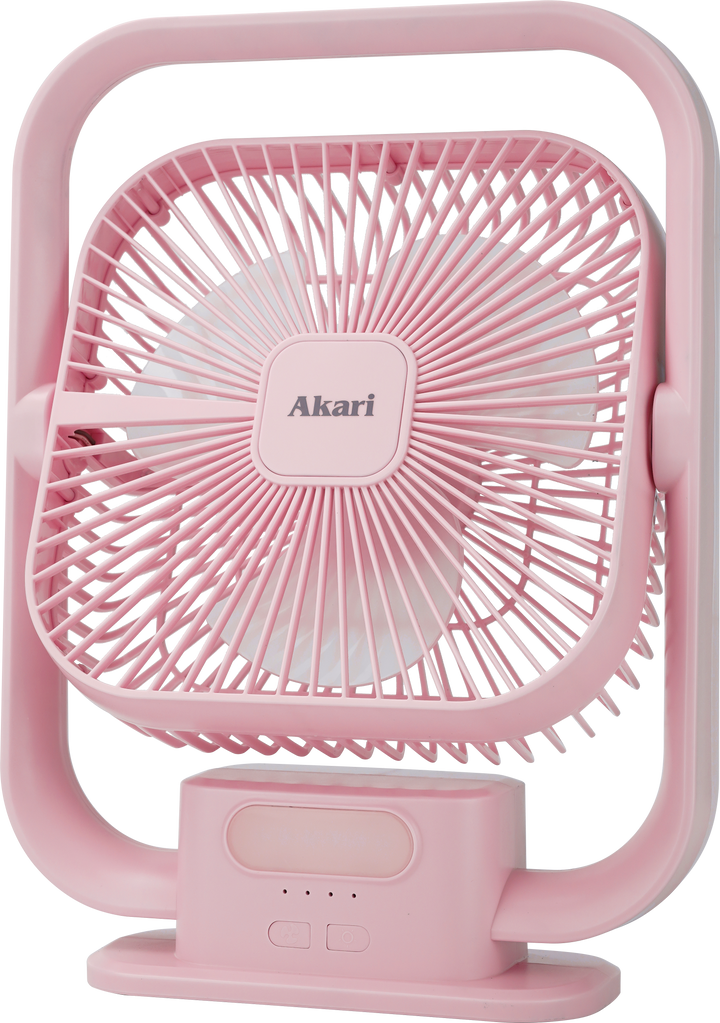 Akari 8" Rechargeable Fan with Light