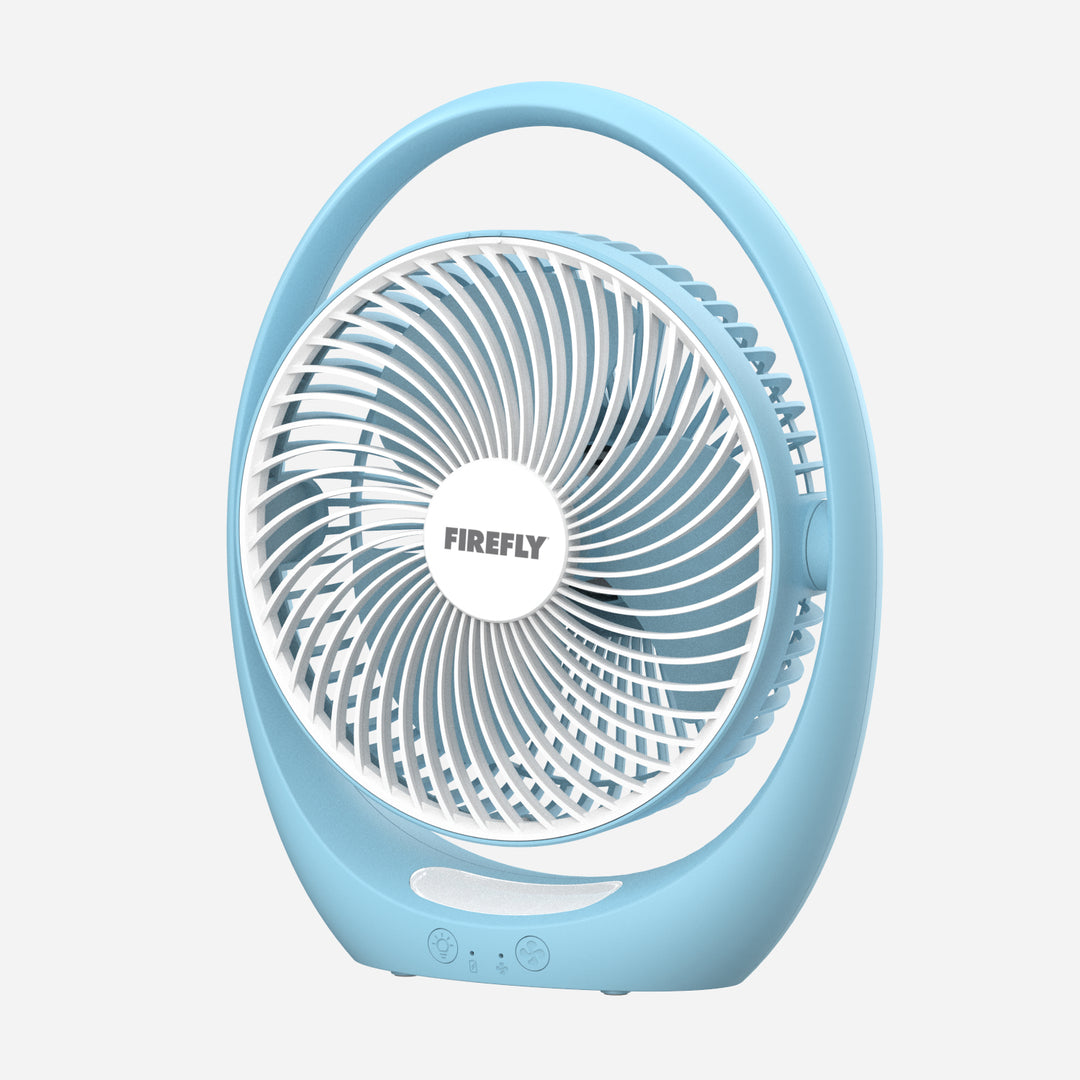 Firefly 7" Rechargeable Fan with Night Light