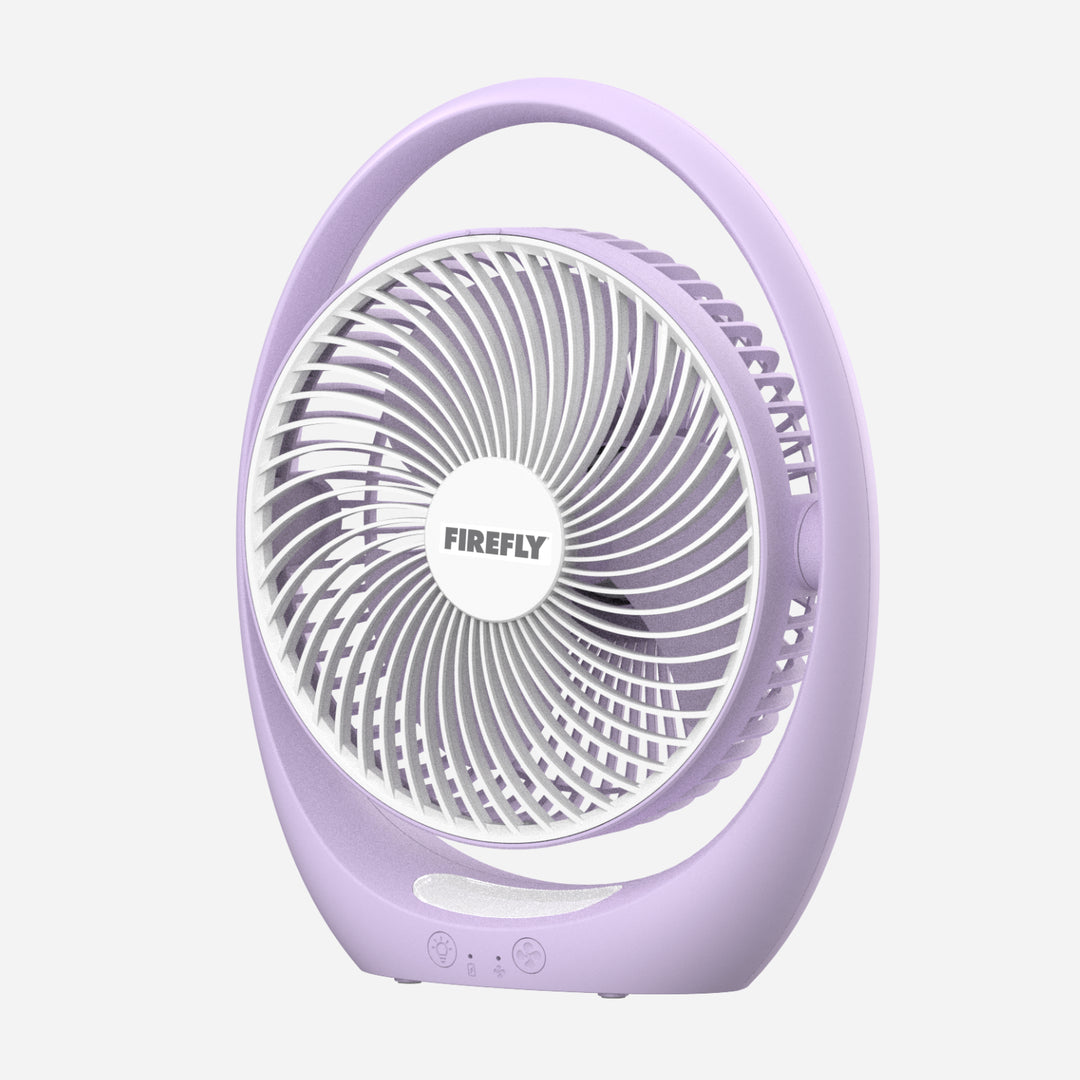 Firefly 7" Rechargeable Fan with Night Light