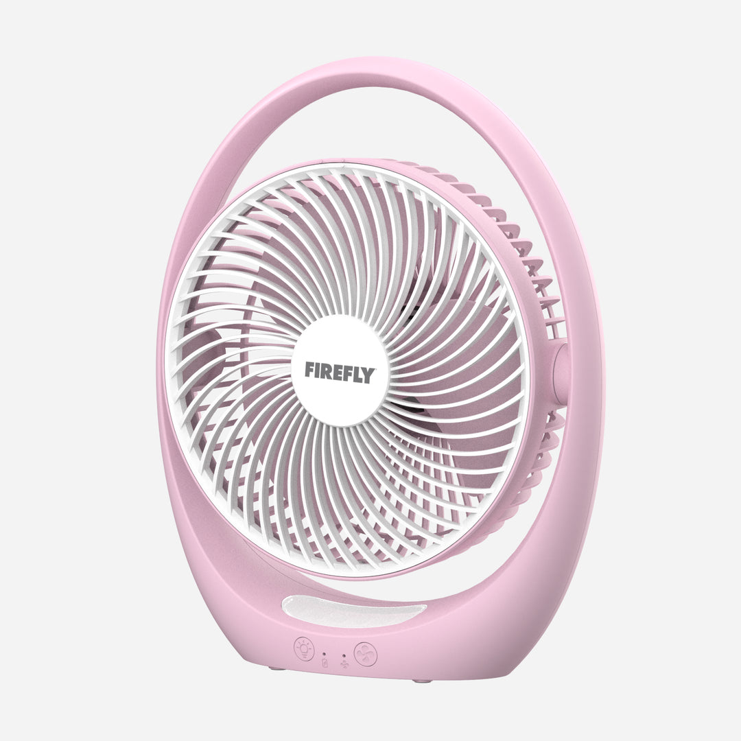 Firefly 7" Rechargeable Fan with Night Light