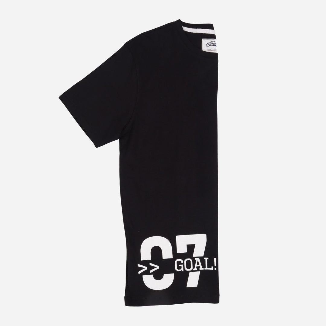 Branded Men's Graphic Tshirt 07 Goal Black