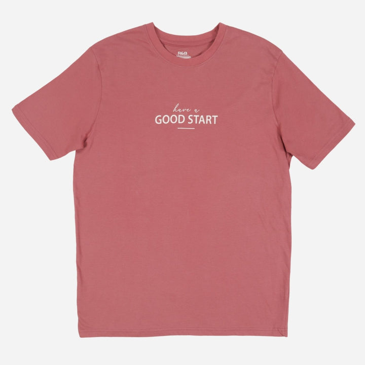 Branded Men's Graphic Tshirt Good Start Pink