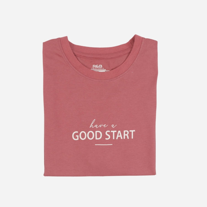 Branded Men's Graphic Tshirt Good Start Pink