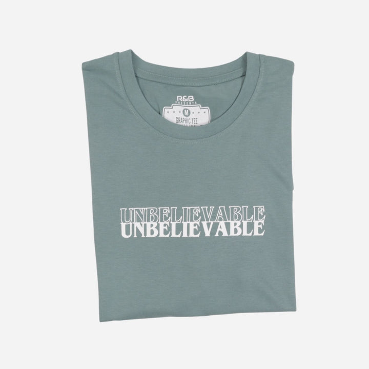 Branded Men's Graphic Tshirt Unbelievable Green