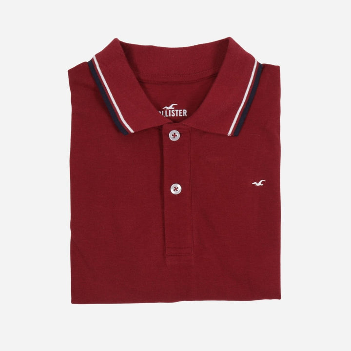 Branded Men's Honeycomb Poloshirt Red