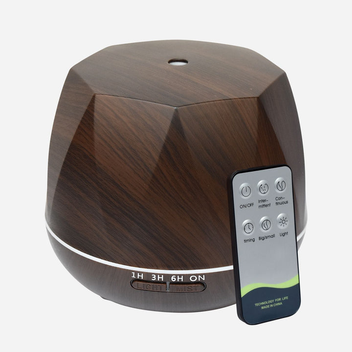 Fresh Air Wooden Humidifier Diamond Shape with Remote Wood