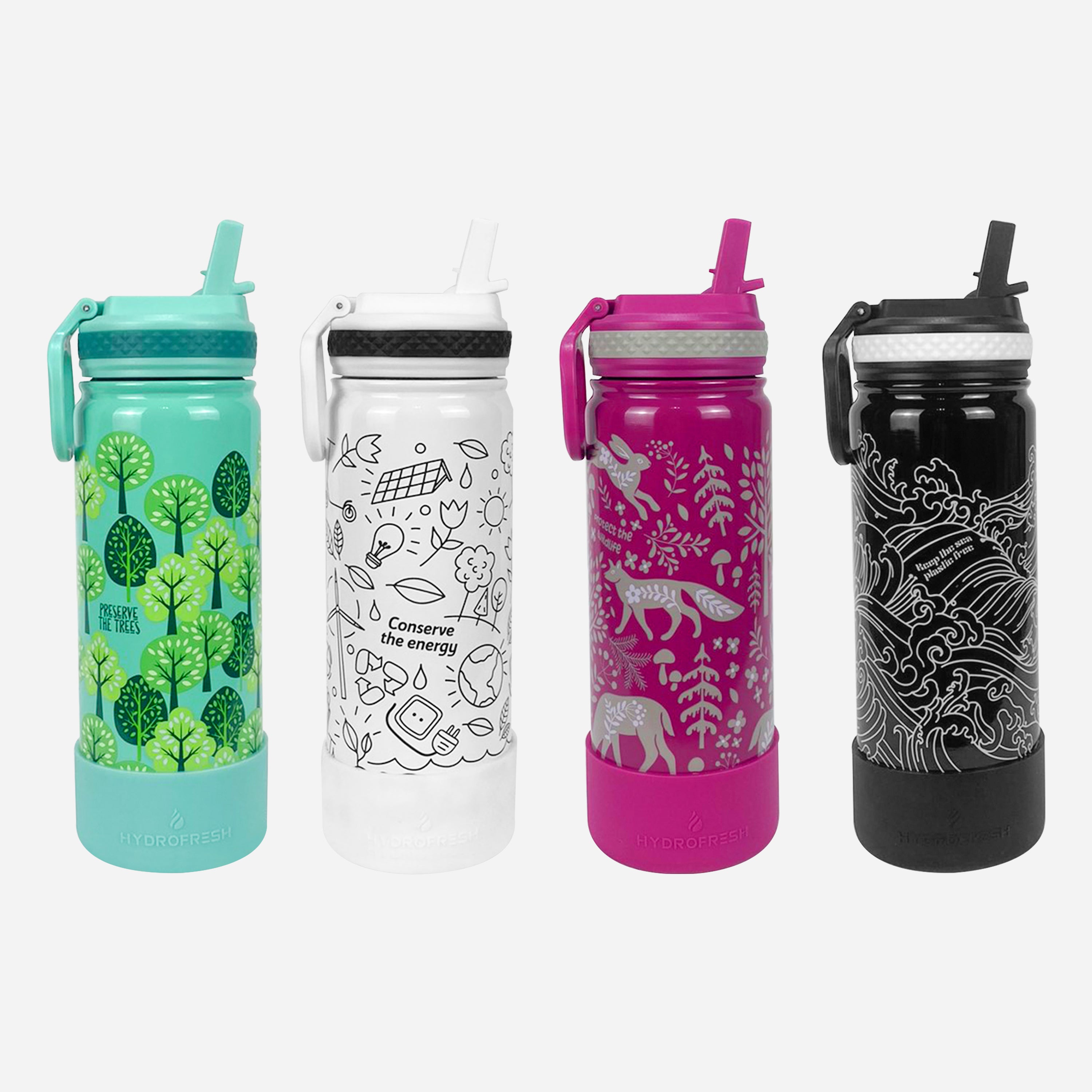 Hydrofresh Color Hydrofresh EcoFlask with Flip Straw and Boot 532ml – Surplus-catalog