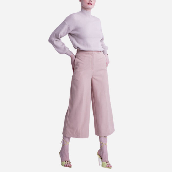 Branded Women's Ankle Pants Beige