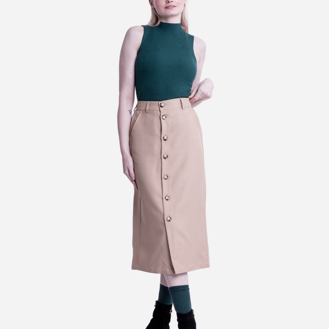 Branded Women's Long Skirt Brown