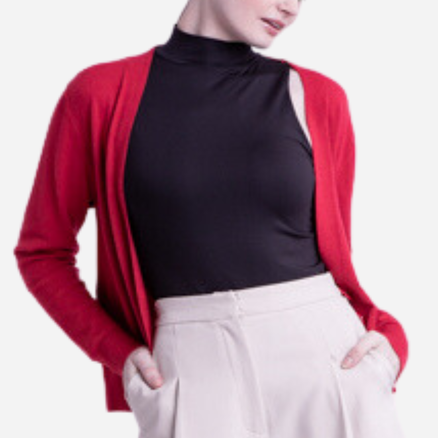 Branded Women's Cardigan Red