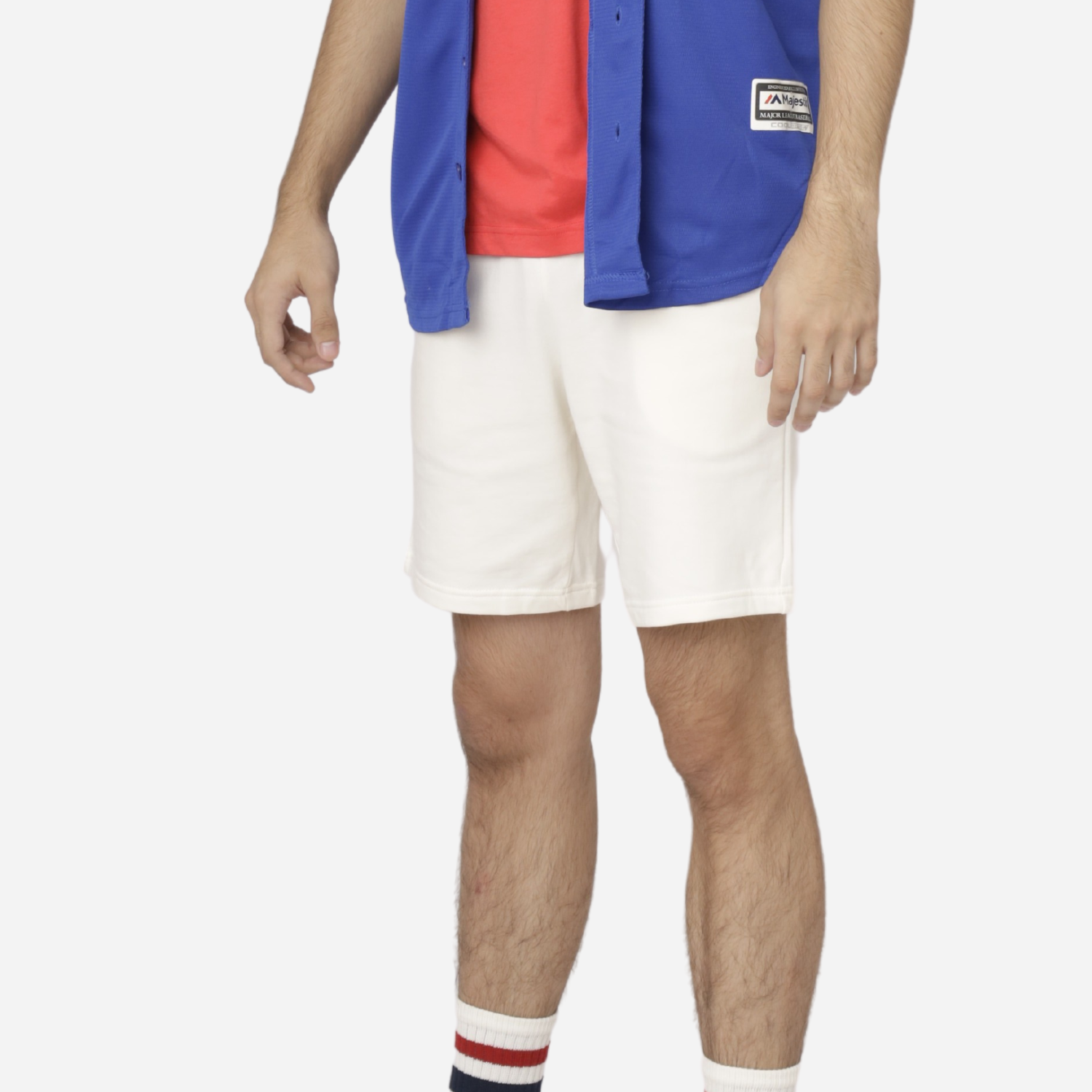 Branded Men's Active Training Shorts Plain White