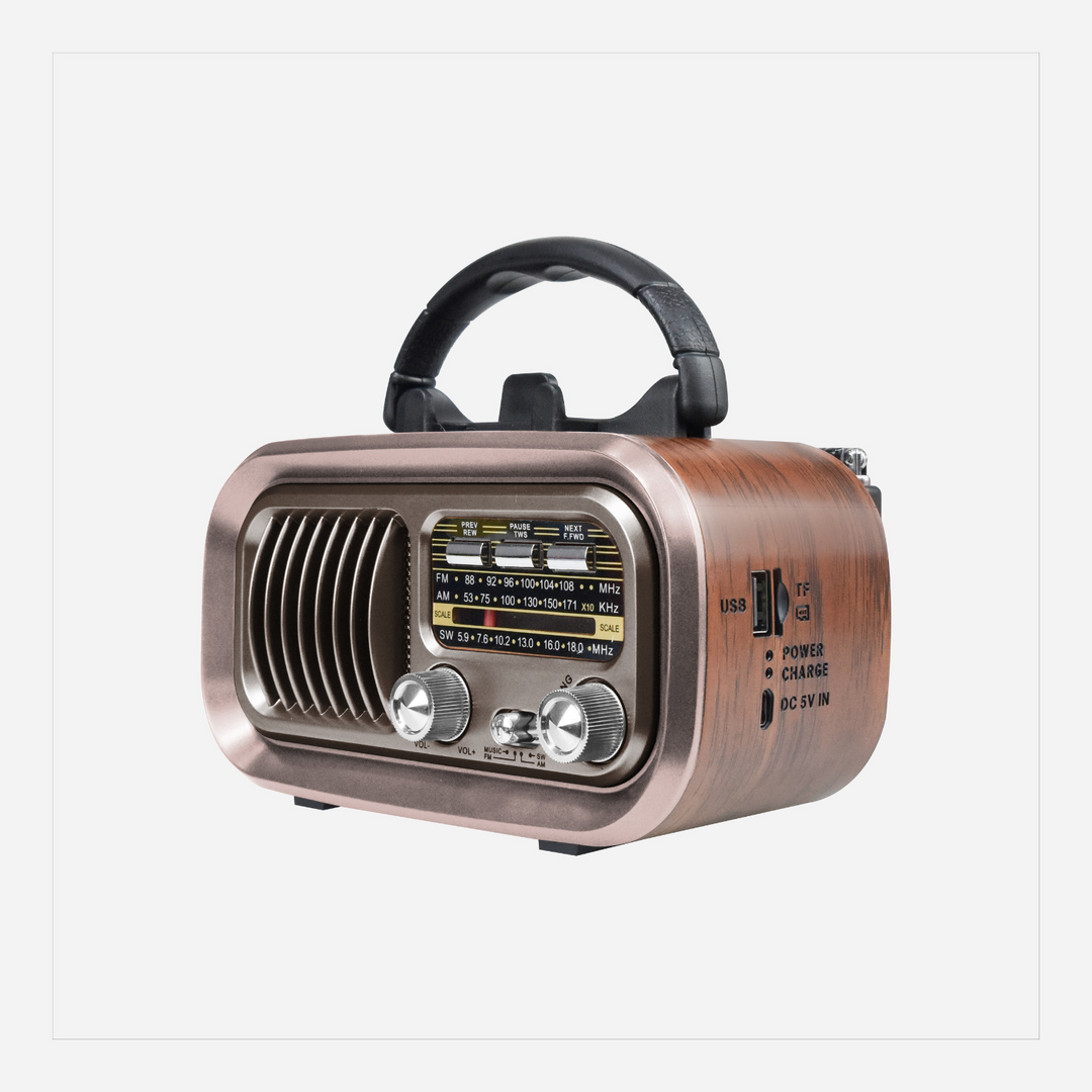 Vintage Radio with Bluetooth Speaker