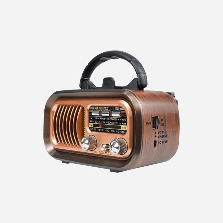 Vintage Radio with Bluetooth Speaker