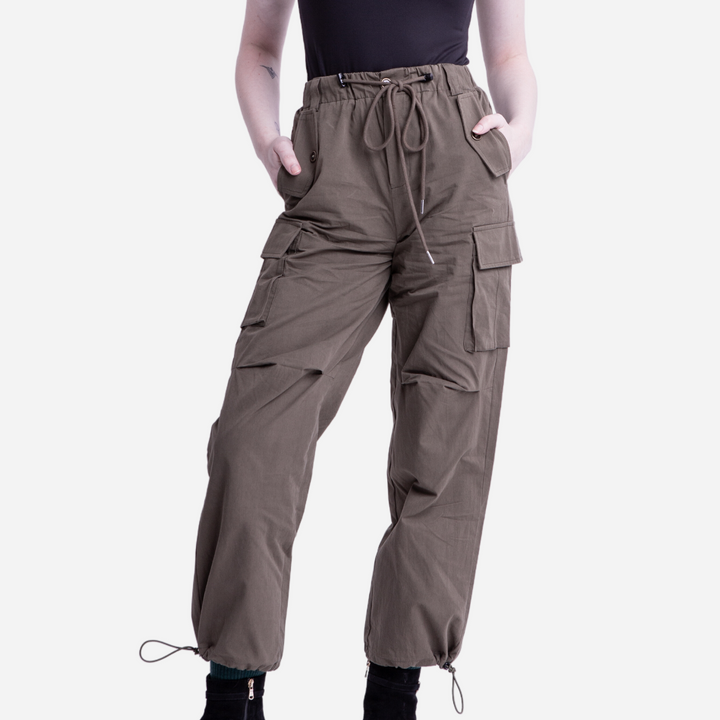 Branded Women's Utility Pants Olive