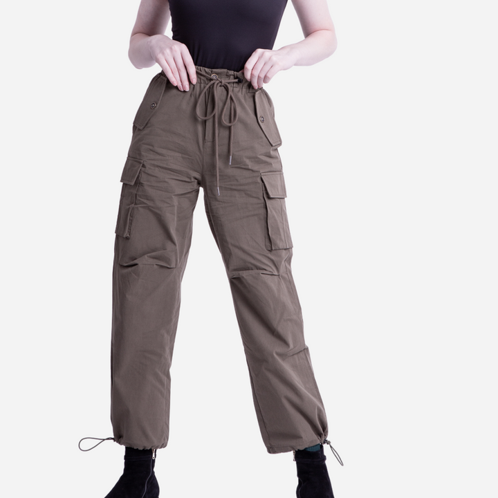 Branded Women's Utility Pants Olive