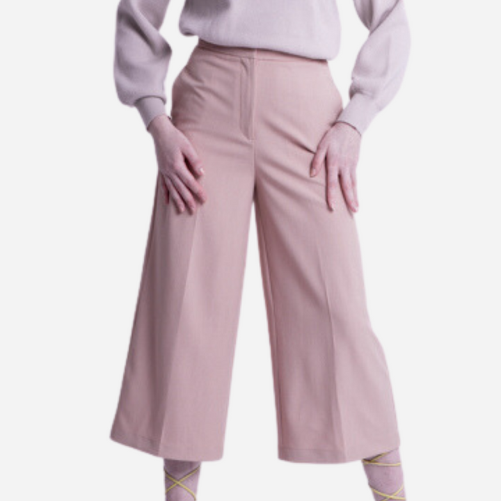 Branded Women's Ankle Pants Beige