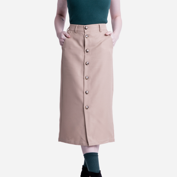 Branded Women's Long Skirt Brown