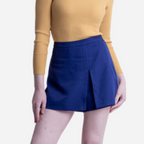 Branded Women's Slit Skort Blue