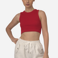 Branded Women's Crop Top Red
